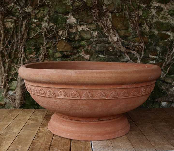 low terracotta bowl