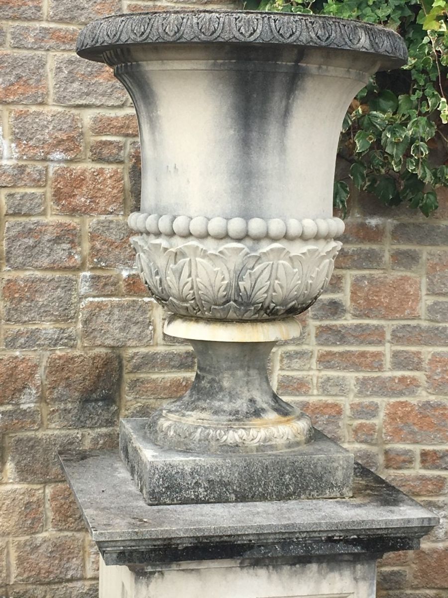 Campana Vase On Georgian Pedestal 